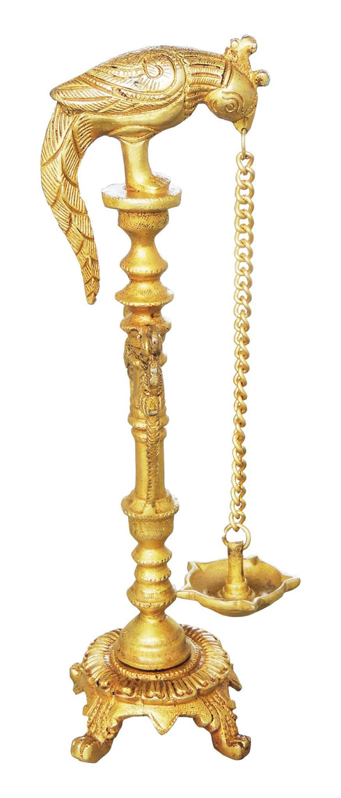 Brass Table Parrot Deepak 1.5Kg